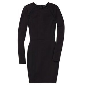 Aritizia Wilfred Free Black Long Sleeve Knit Dress
